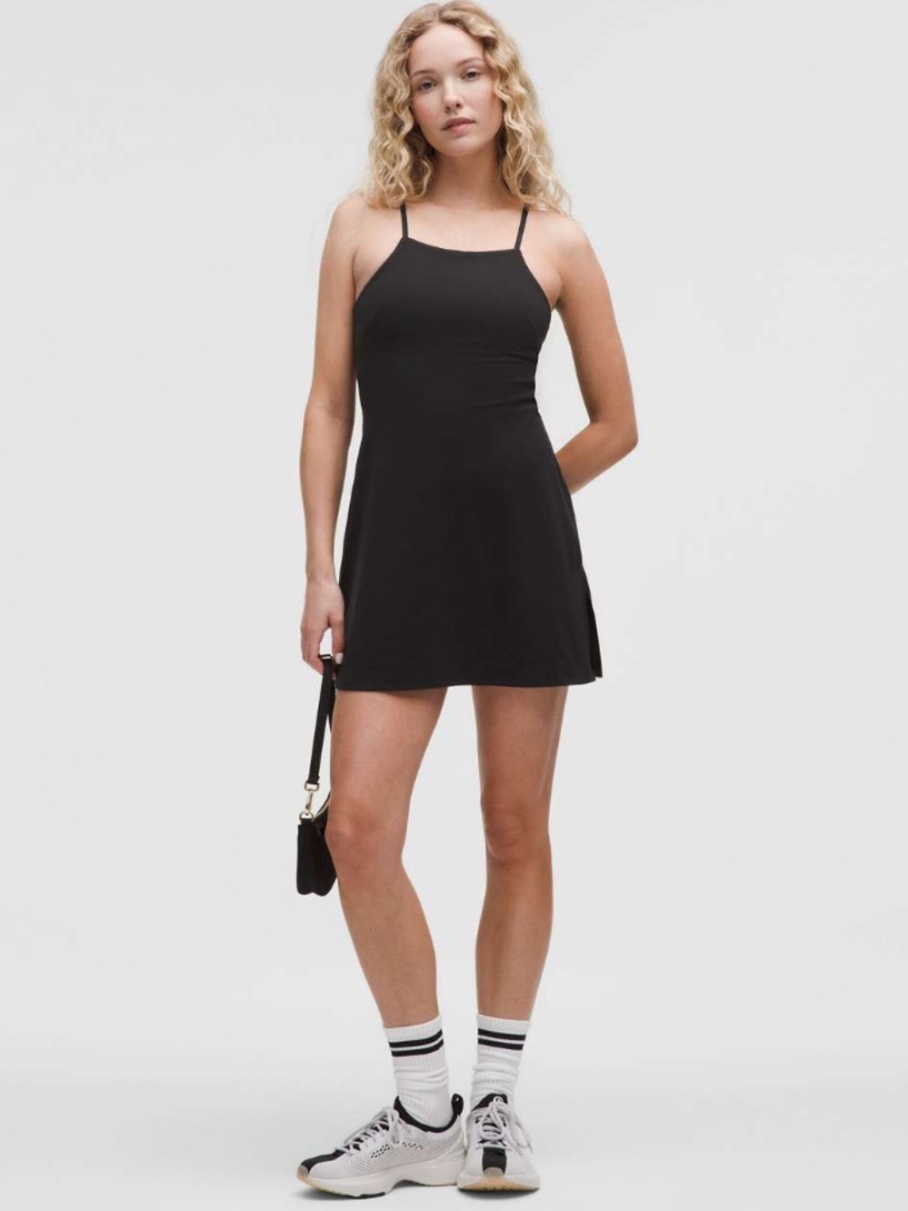 Lululemon Align Side-Slit Cami Strap Dress Black Size 4